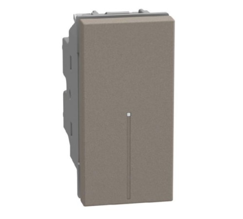 Bticino Light Now - переключатель Axial 1 модуль, цвет камень - YG4053A