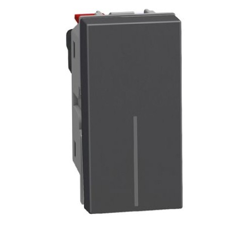 Bticino Light Now - выключатель Axial 1 модуль, цвет черный - YD4051A