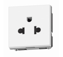 Bticino Light Now - розетка универсальная 2К+З, цвет белый - YW4126