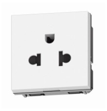 Bticino Light Now - розетка универсальная 2К+З, цвет белый - YW4126