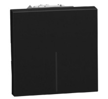 Bticino Light Now - переключатель перекрестный Rocker 2 модуля, цвет черный - YD4004M2