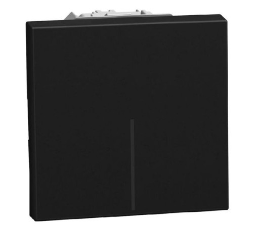 Bticino Light Now - переключатель перекрестный Rocker 2 модуля, цвет черный - YD4004M2