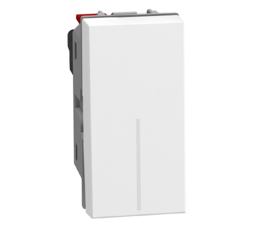 Bticino Light Now - выключатель кнопка NO Rocker 1 модуль, цвет белый - YW4005A