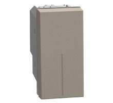 Bticino Light Now - переключатель перекрестный Rocker 1 модуль, цвет камень - YG4004