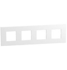 Bticino Light Now - рамка 2x4m 71mm, цвет белый - YA4802M4WW