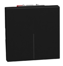 Bticino Light Now - переключатель Rocker 2 модуля, цвет черный - YD4003M2A