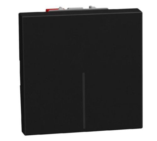 Bticino Light Now - переключатель Rocker 2 модуля, цвет черный - YD4003M2A