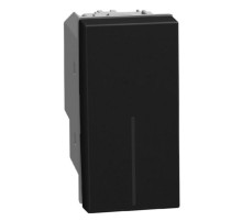 Bticino Light Now - переключатель перекрестный Rocker 1 модуль, цвет черный - YD4004