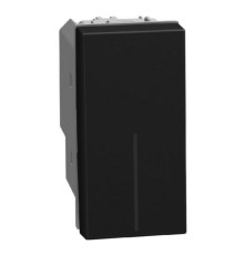 Bticino Light Now - переключатель перекрестный Rocker 1 модуль, цвет черный - YD4004