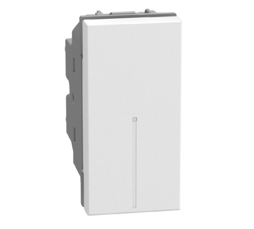 Bticino Light Now - выключатель кнопка NO Axial 1 модуль, цвет белый - YW4055A