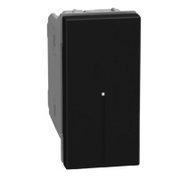 Bticino Light Now - переключатель перекрестный Axial 1 модуль, цвет черный - YD4054