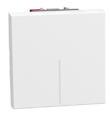 Bticino Light Now - выключатель кнопка NO Rocker 2 модуля, цвет белый - YW4005M2A