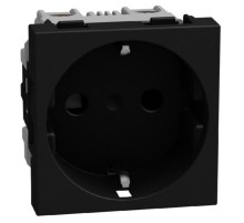 Bticino Light Now - розетка немецкого стандарта 2К+З, цвет черный - YD4141