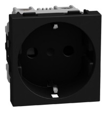 Bticino Light Now - розетка немецкого стандарта 2К+З, цвет черный - YD4141