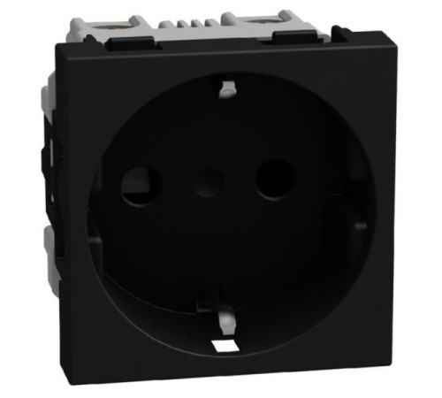 Bticino Light Now - розетка немецкого стандарта 2К+З, цвет черный - YD4141
