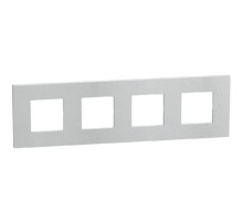 Bticino Light Now - рамка 2x4m 71mm, цвет белое волокно - YA4802M4WV