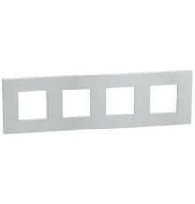 Bticino Light Now - рамка 2x4m 71mm, цвет белое волокно - YA4802M4WV