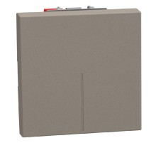 Bticino Light Now - выключатель кнопка NO Rocker 2 модуля, цвет камень - YG4005M2A