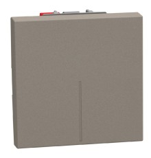 Bticino Light Now - выключатель кнопка NO Rocker 2 модуля, цвет камень - YG4005M2A
