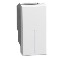 Bticino Light Now - переключатель перекрестный Rocker 1 модуль, цвет белый - YW4004