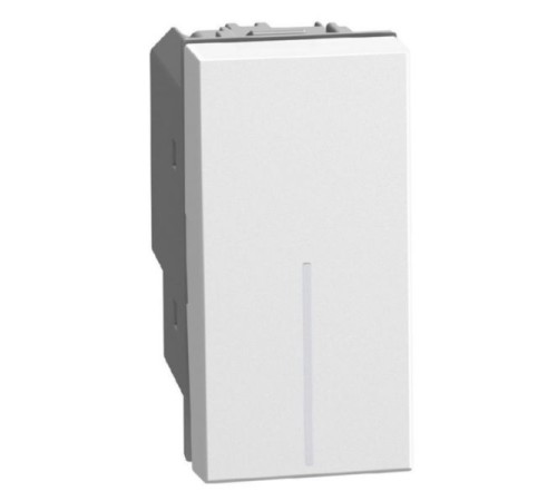 Bticino Light Now - переключатель перекрестный Rocker 1 модуль, цвет белый - YW4004
