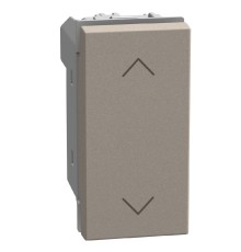 Bticino Light Now - выключатель для жалюзи, 1-0-2, с блокировкой, 1 модуль, цвет камень - YG4027N