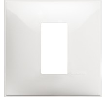 Рамка на 1 пост итальянский стандарт - 1 модуль. Цвет Белый. Bticino серия CLASSIA. R4801RW