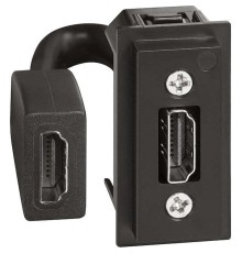 Механизм розетки HDMI с предварительным подключением 1 модуль. Bticino серия Living Now. K4284P