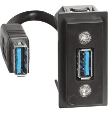 Механизм розетки USB для передачи данных с разъёмом 1 модуль. Bticino серия Living Now. K4285P
