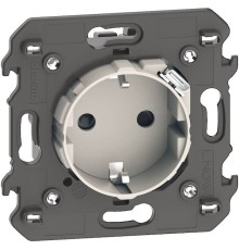 Механизм розетки электрической с USB зарядкой 2R+З/USB тип C ~250В 16А/=5В 1.5А 2 модуля. Цвет Песочный. Bticino серия Living Now. KM4141USB