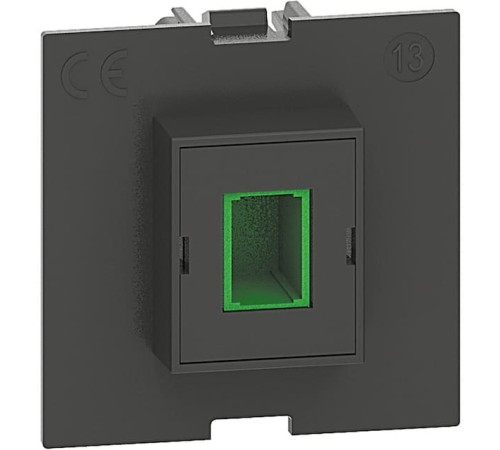 Механизм розетки оптоволокна 2xSC/APC 2 модуля. Bticino серия Living Now. K4268SCA