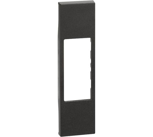 Розетка компьютерная RJ45 cat5e UTP 1 модуль. Цвет Чёрный. Bticino серия Living Now. KG4279C5E+KG07