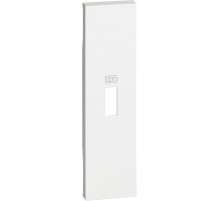 Лицевая панель USB зарядки 1 модуль. Цвет Белый. Bticino серия Living Now. KW10C
