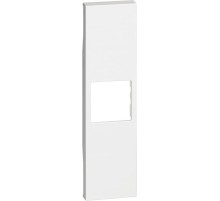 Лицевая панель адаптеров Keystone RJ45 1 модуль. Цвет Белый. Bticino серия Living Now. KW07K