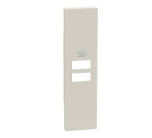 Лицевая панель двойной USB зарядки 1 модуль. Цвет Песочный. Bticino серия Living Now. KM13C