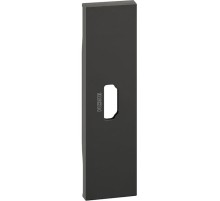 Лицевая панель розетки HDMI 1 модуль. Цвет Чёрный. Bticino серия Living Now. KG14