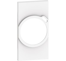 Лицевая панель розетки электрической с USB зарядкой 2К+З/USB 2 модуля. Цвет Белый. Bticino серия Living Now. KW63