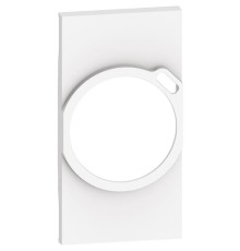 Лицевая панель розетки электрической с USB зарядкой 2К+З/USB 2 модуля. Цвет Белый. Bticino серия Living Now. KW63