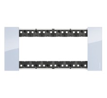 Рамка на 1 пост, 6 модулей - Итальянский стандарт. Цвет Небо. Bticino серия Living Now. KA4806DA