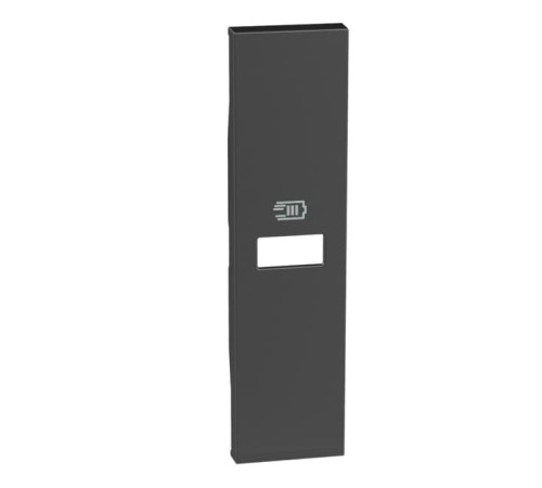 Розетка зарядное устройство USB тип - C 20 Вт/3000мА 1 модуль. Цвет Чёрный. Bticino серия Living Now. K4192C+KG11C
